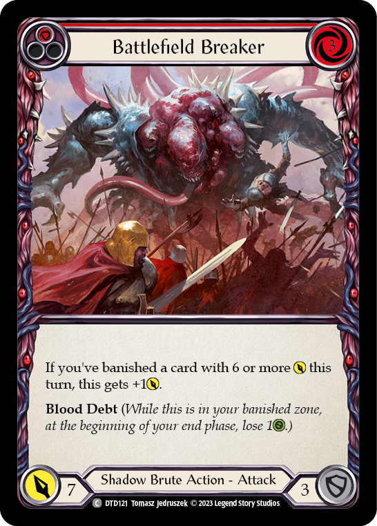 Battlefield Breaker (Red) [DTD121] (Dusk Till Dawn)  Rainbow Foil | Devastation Store
