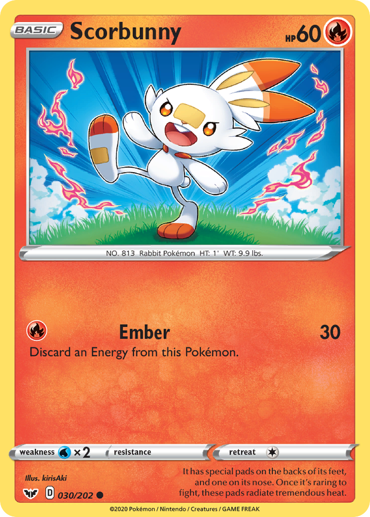 Scorbunny (030/202) [Sword & Shield: Base Set] | Devastation Store