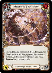 Meganetic Shockwave [CRU103] 1st Edition Rainbow Foil - Devastation Store | Devastation Store