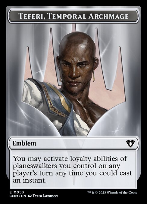 City's Blessing // Emblem - Teferi, Temporal Archmage Double-Sided Token [Commander Masters Tokens] | Devastation Store