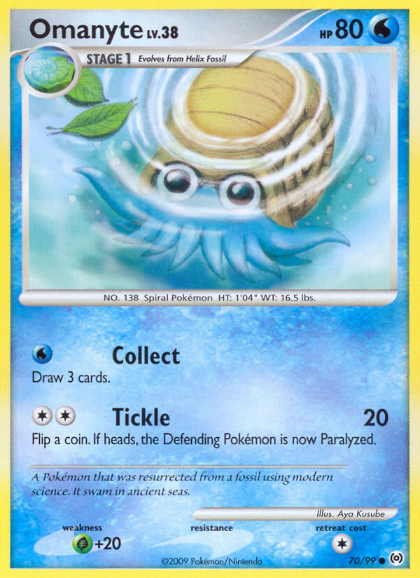 Omanyte (70/99) [Platinum: Arceus] | Devastation Store