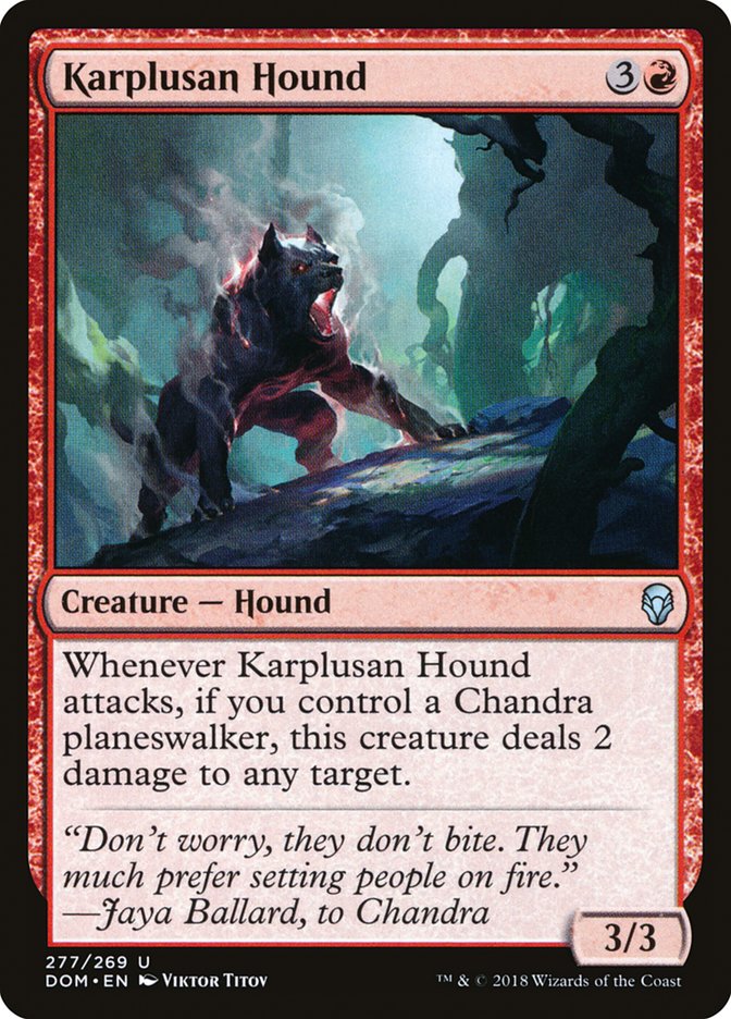 Karplusan Hound [Dominaria] | Devastation Store