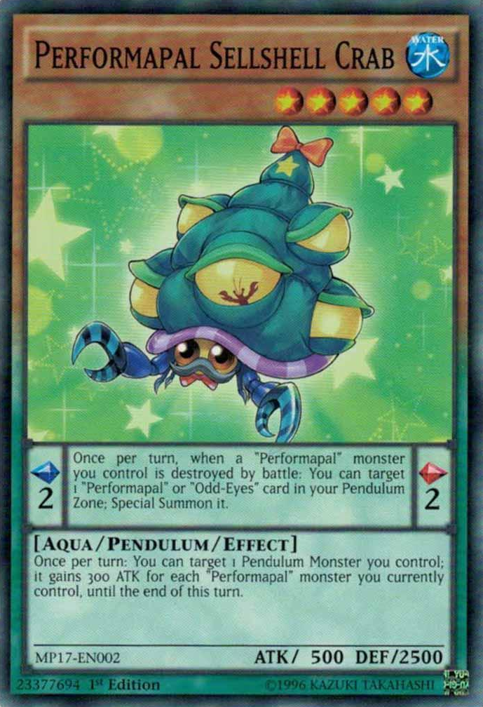 Performapal Sellshell Crab [MP17-EN002] Common | Devastation Store