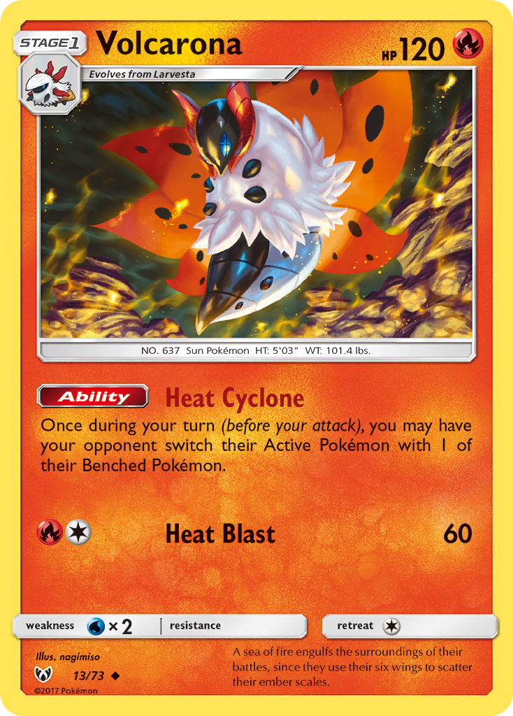 Volcarona (13/73) [Sun & Moon: Shining Legends] | Devastation Store