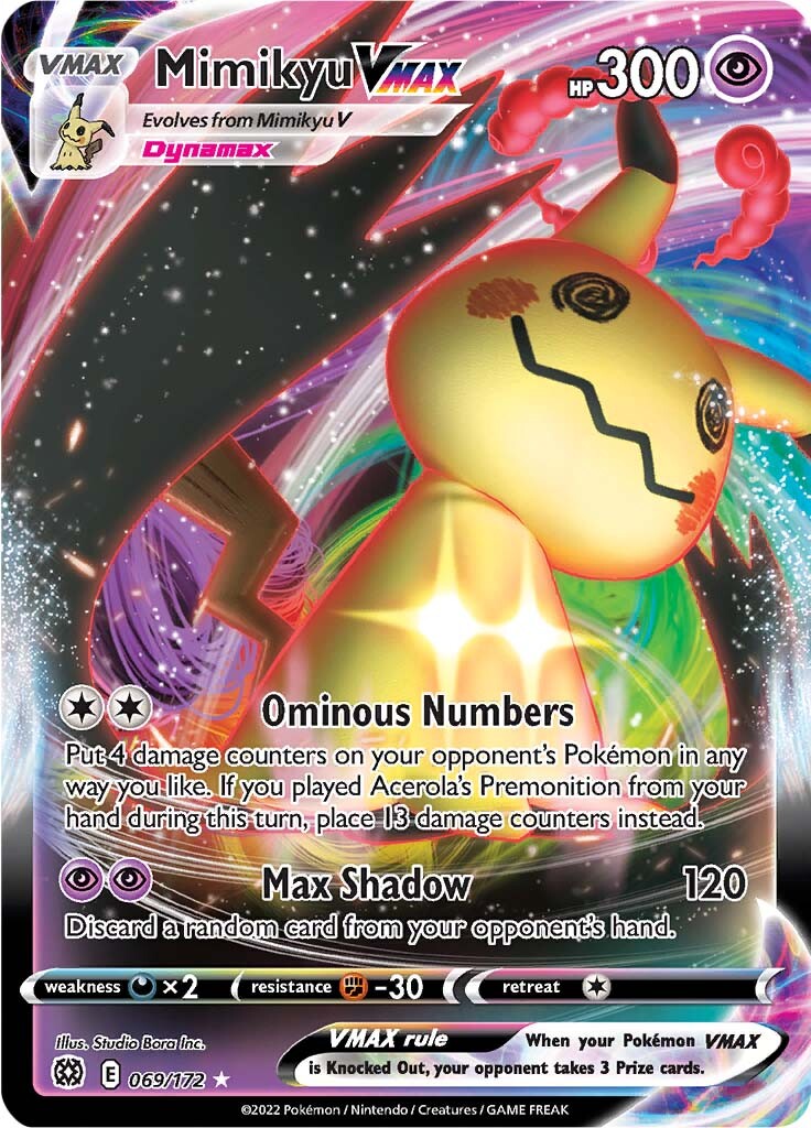 Mimikyu VMAX (069/172) [Sword & Shield: Brilliant Stars] | Devastation Store