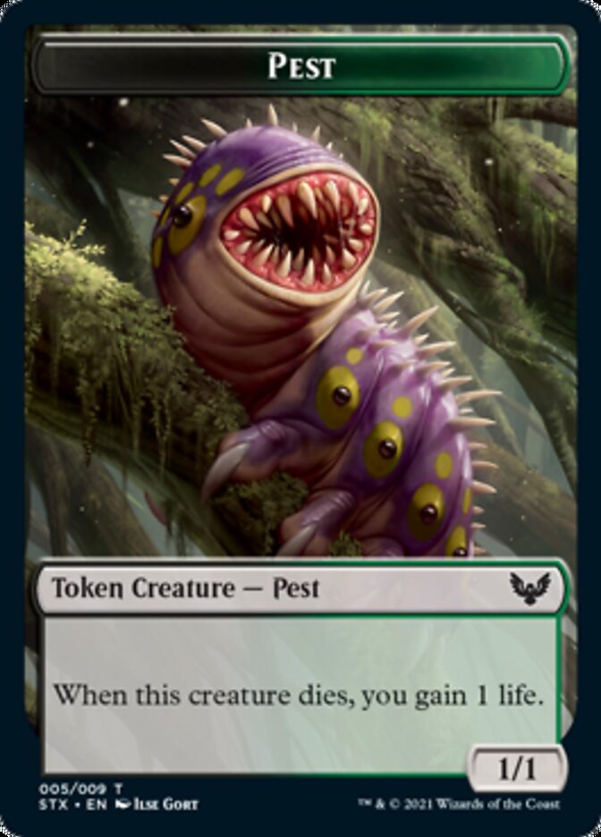 Pest Token [Strixhaven: School of Mages Tokens] | Devastation Store