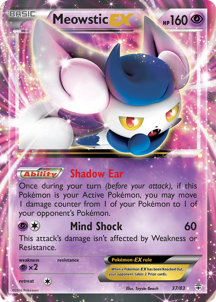 Meowstic EX (37/83) [XY: Generations] | Devastation Store