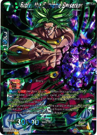 Broly, the Supreme Berserker [BT6-074] | Devastation Store