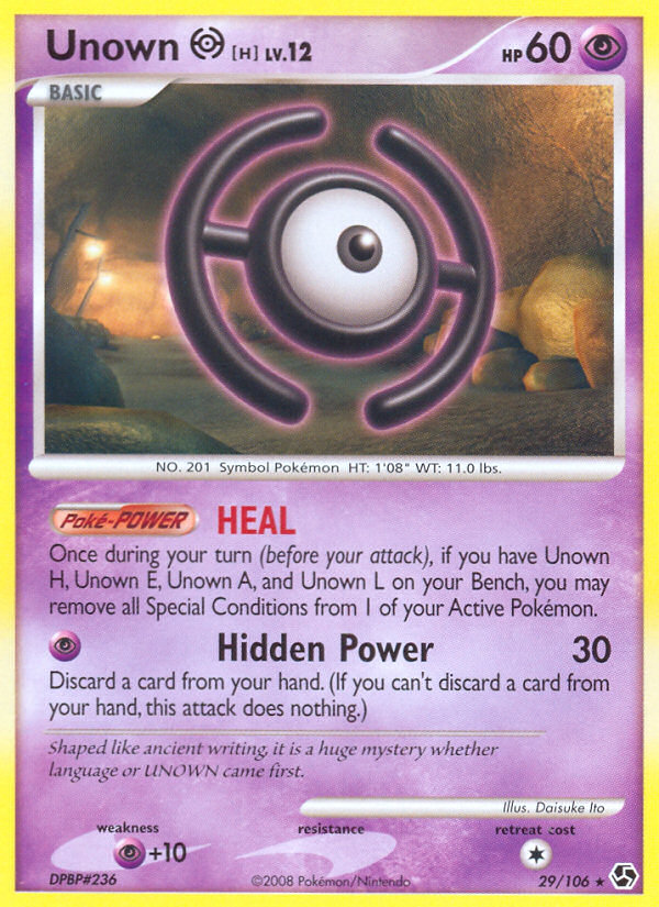 Unown H (29/106) [Diamond & Pearl: Great Encounters] | Devastation Store