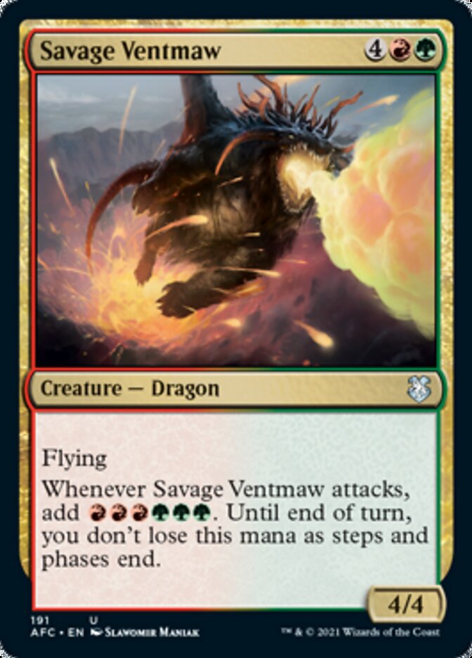Savage Ventmaw [Dungeons & Dragons: Adventures in the Forgotten Realms Commander] | Devastation Store