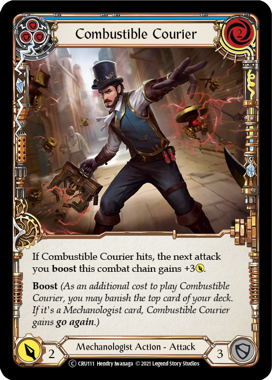 Combustible Courier (Blue) [CRU111] Unlimited Normal | Devastation Store