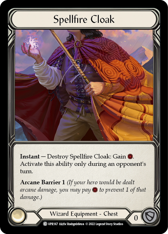 Spellfire Cloak [UPR167] (Uprising)  Rainbow Foil | Devastation Store