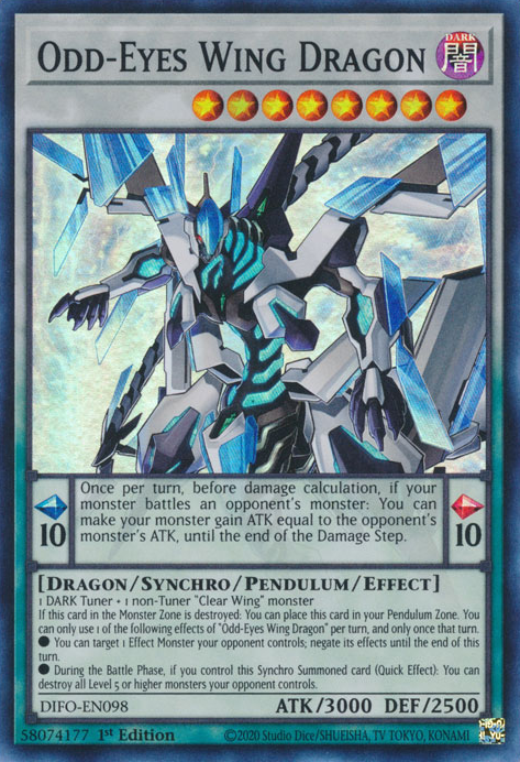 Odd-Eyes Wing Dragon [DIFO-EN098] Super Rare | Devastation Store