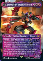Flamewar, Brash Veteran // Flamewar, Streetwise Operative (Shattered Glass) [Transformers] | Devastation Store