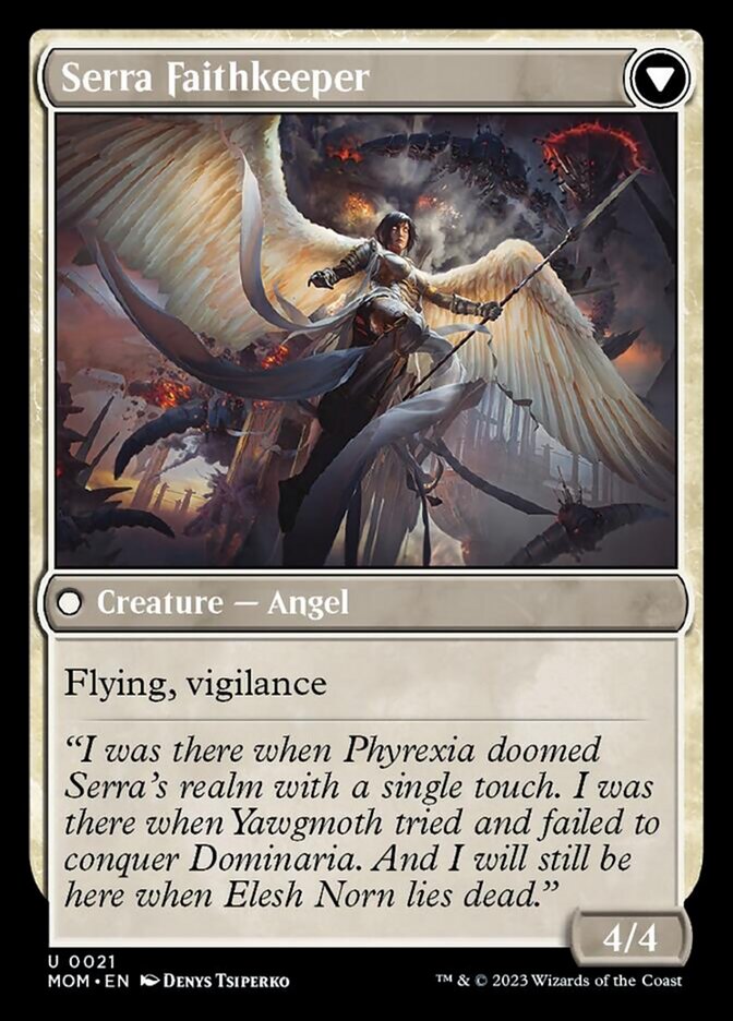 Invasion of Dominaria // Serra Faithkeeper [March of the Machine] | Devastation Store