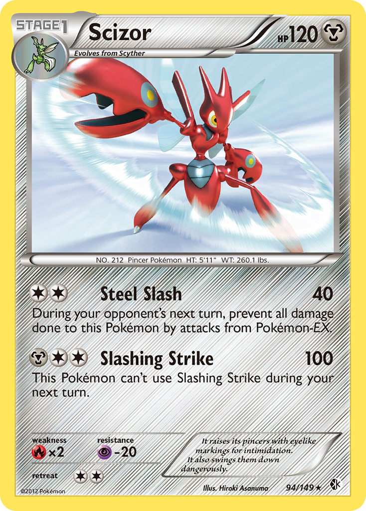 Scizor (94/149) [Black & White: Boundaries Crossed] | Devastation Store