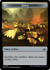 Thopter // Gold Double-Sided Token [March of the Machine Commander Tokens] | Devastation Store