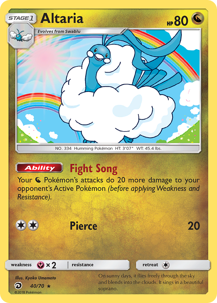 Altaria (40/70) [Sun & Moon: Dragon Majesty] | Devastation Store