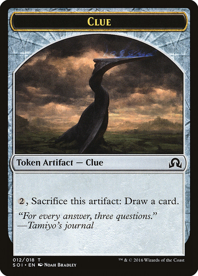 Clue (012/018) [Shadows over Innistrad Tokens] - Devastation Store | Devastation Store