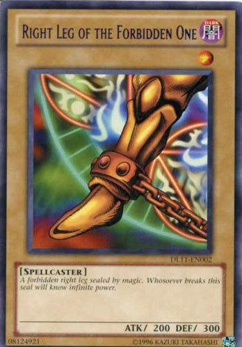 Right Leg of the Forbidden One (Red) [DL11-EN002] Rare | Devastation Store