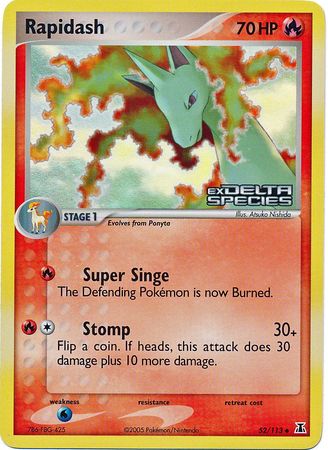 Rapidash (52/113) (Stamped) [EX: Delta Species] | Devastation Store