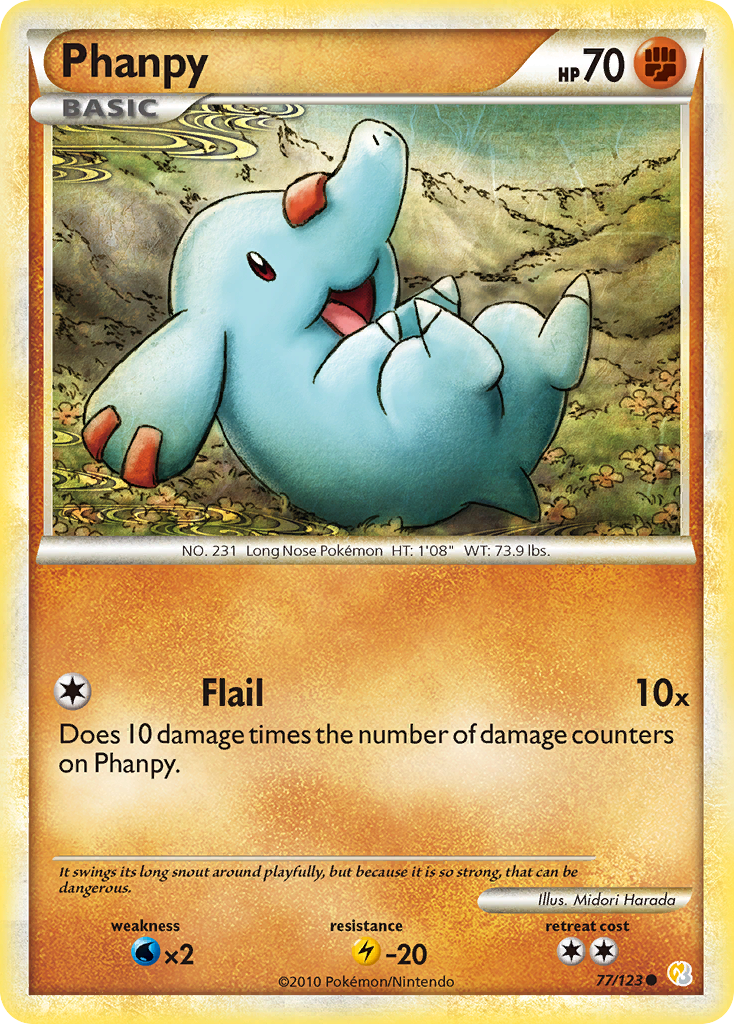 Phanpy (77/123) [HeartGold & SoulSilver: Base Set] | Devastation Store