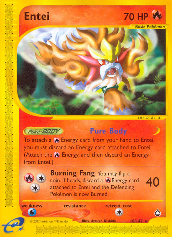 Entei (10/147) [Aquapolis] | Devastation Store