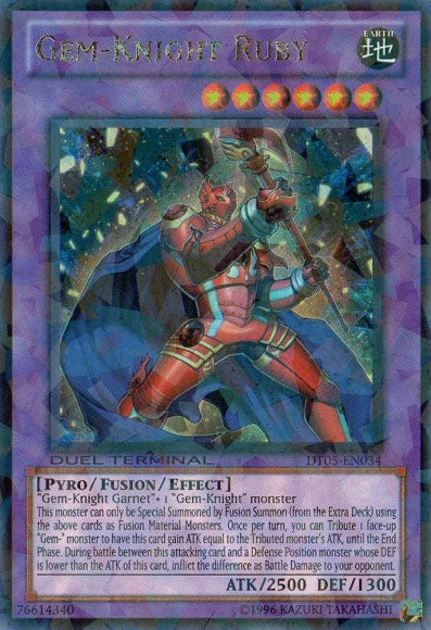 Gem-Knight Ruby [DT05-EN034] Ultra Rare | Devastation Store