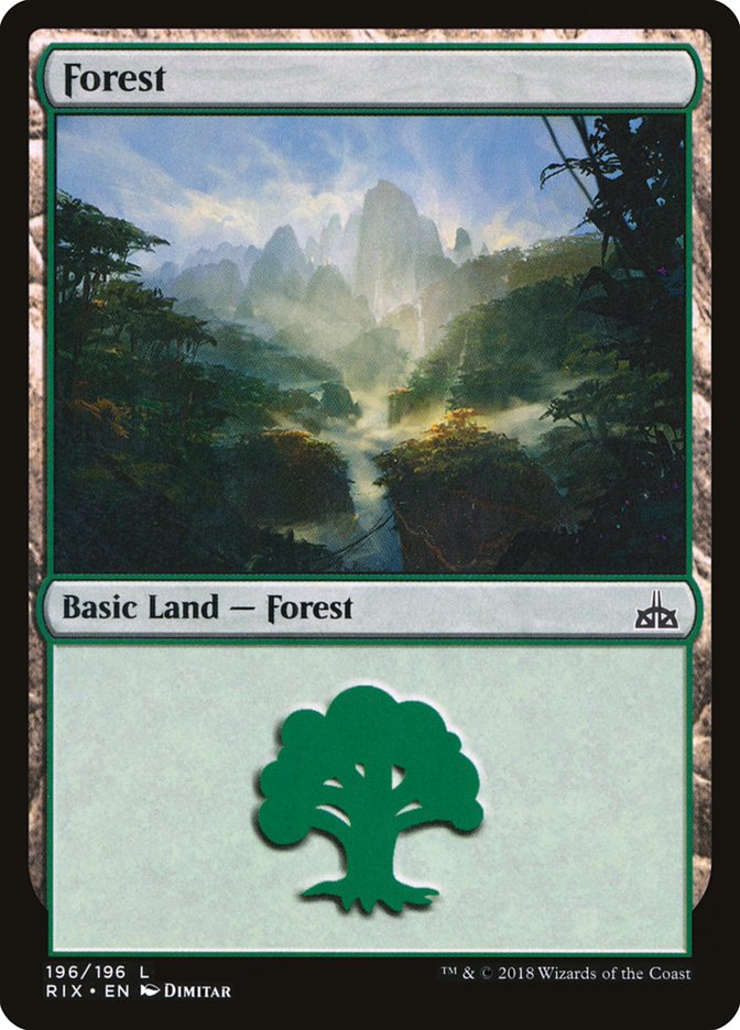 Forest (196) [Rivals of Ixalan] | Devastation Store