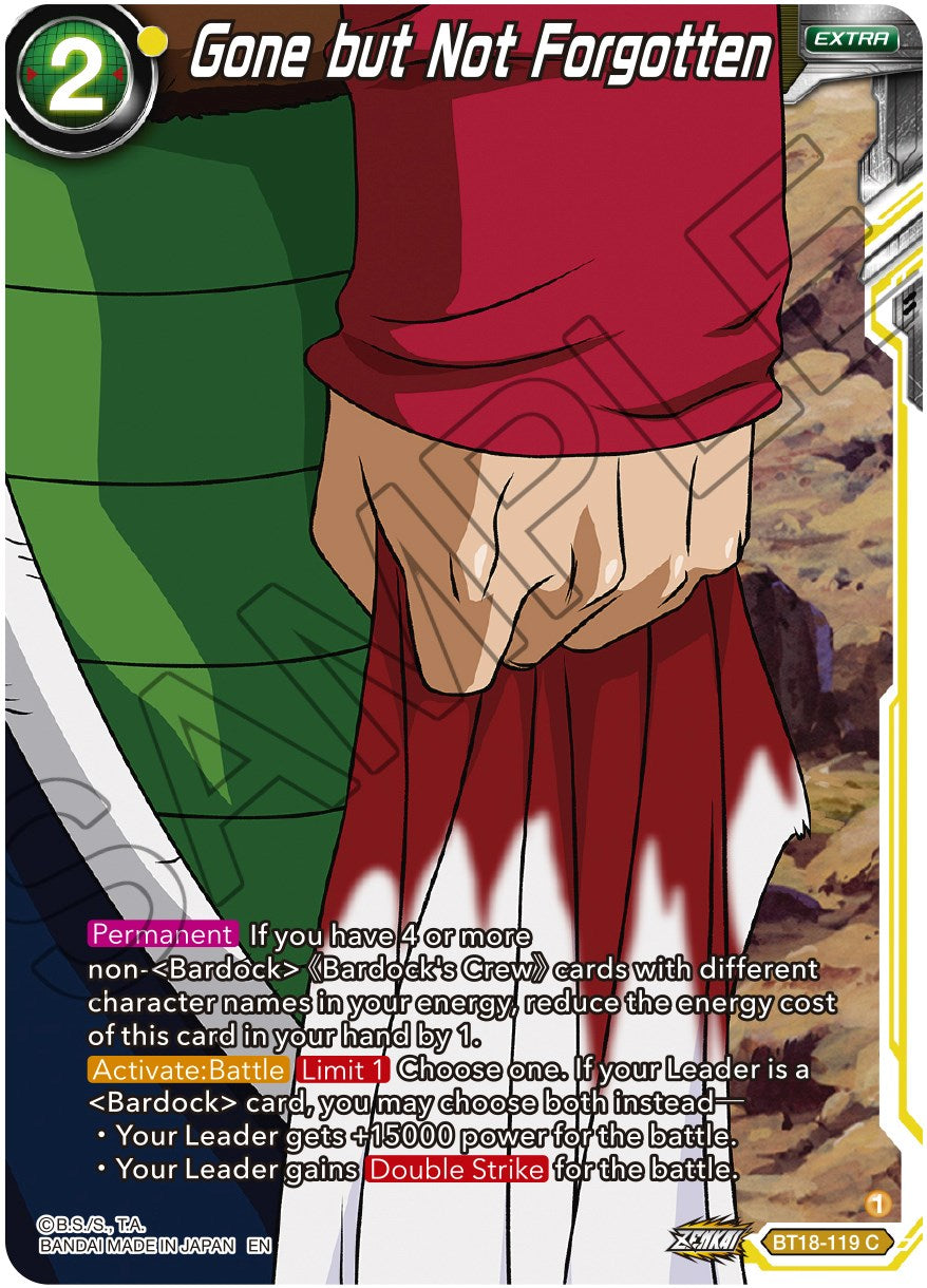 Gone but Not Forgotten (BT18-120) [Dawn of the Z-Legends] | Devastation Store