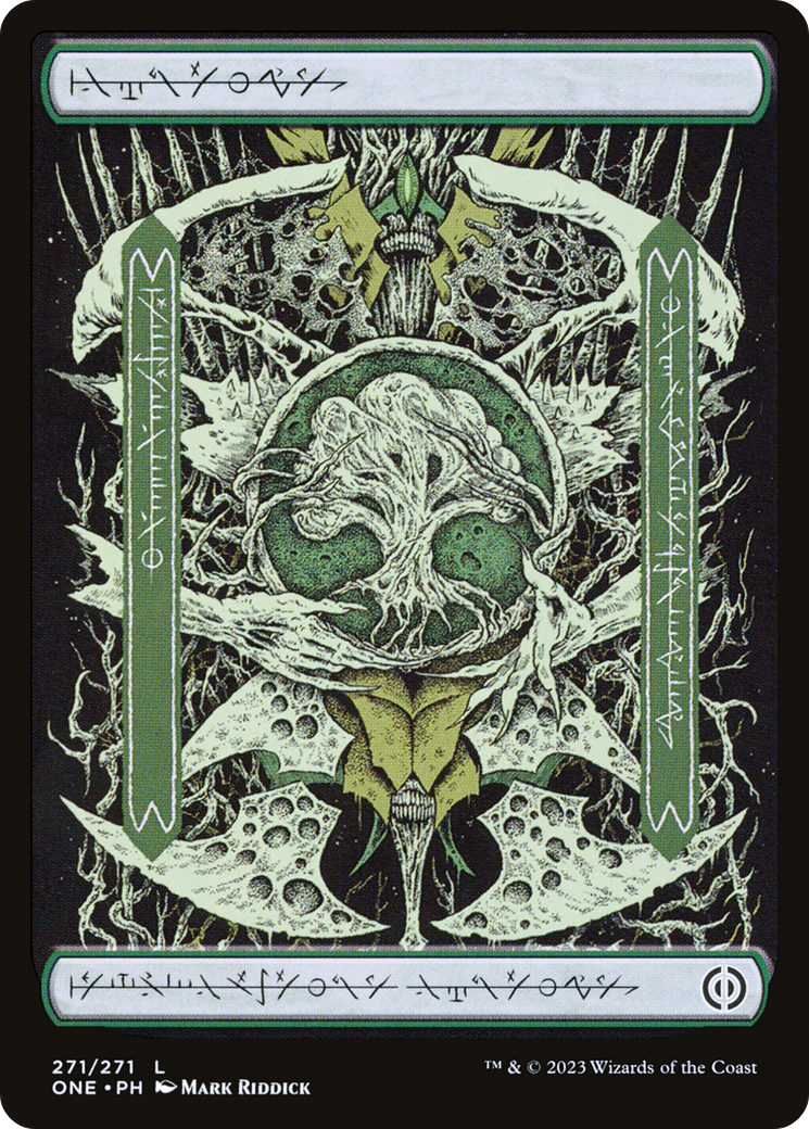 Forest (271) (Phyrexian) [Phyrexia: All Will Be One] | Devastation Store