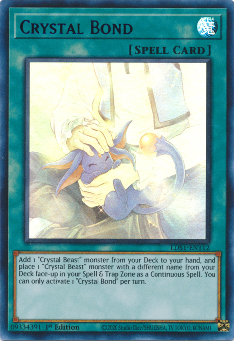 Crystal Bond (Green) [LDS1-EN112] Ultra Rare | Devastation Store