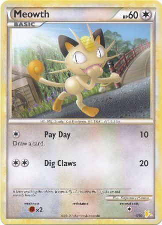 Meowth (4/30) [HeartGold & SoulSilver: Trainer Kit - Raichu] | Devastation Store