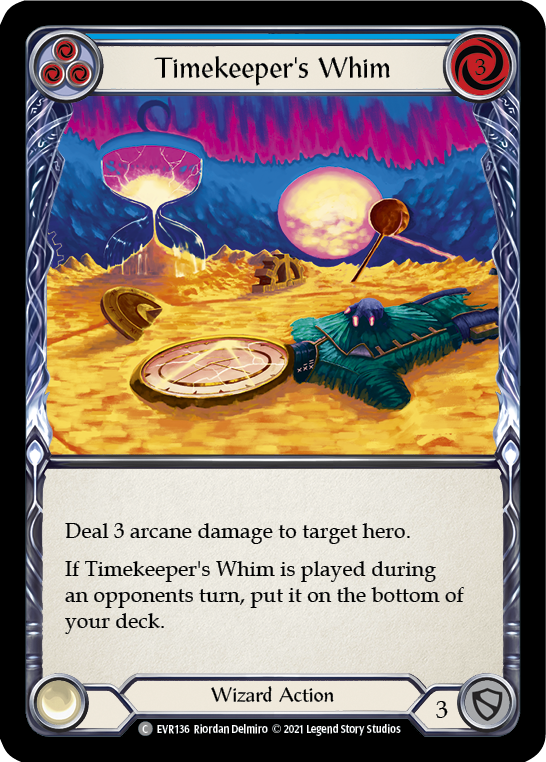 Timekeeper's Whim (Blue) [EVR136] (Everfest)  1st Edition Rainbow Foil | Devastation Store
