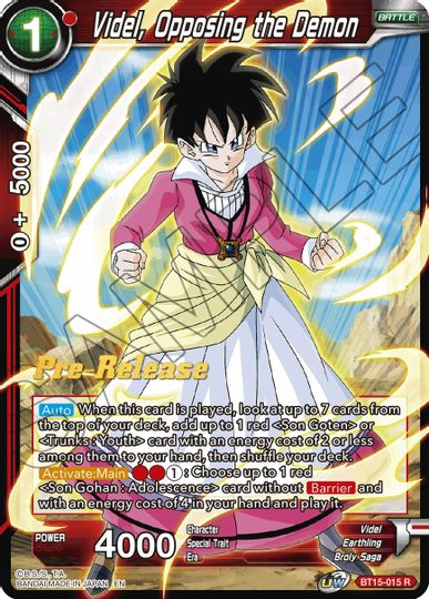 Videl, Opposing the Demon (BT15-015) [Saiyan Showdown Prerelease Promos] | Devastation Store