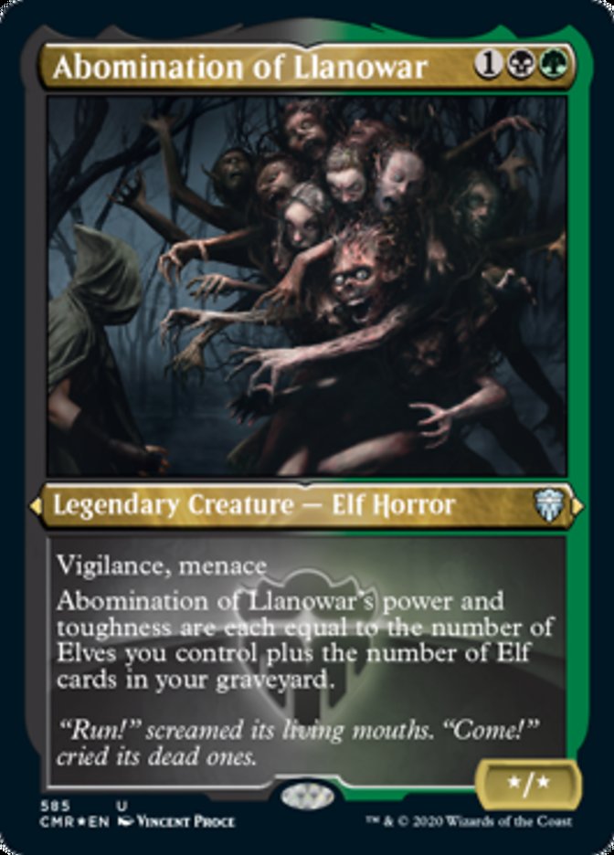 Abomination of Llanowar (Etched) [Commander Legends] | Devastation Store