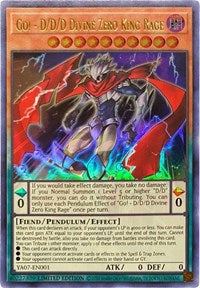 Go! - D/D/D Divine Zero King Rage [YA07-EN001] Ultra Rare | Devastation Store