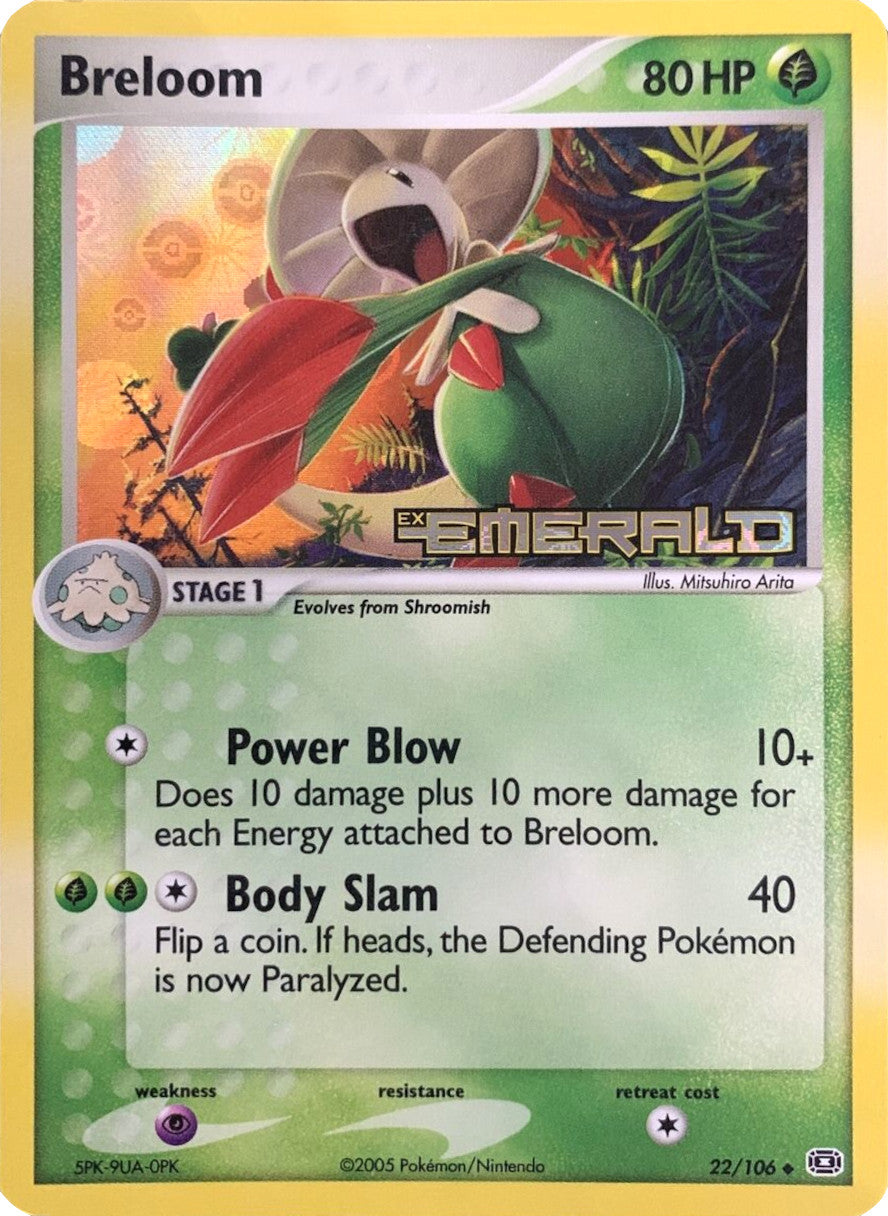 Breloom (22/106) (Stamped) [EX: Emerald] | Devastation Store