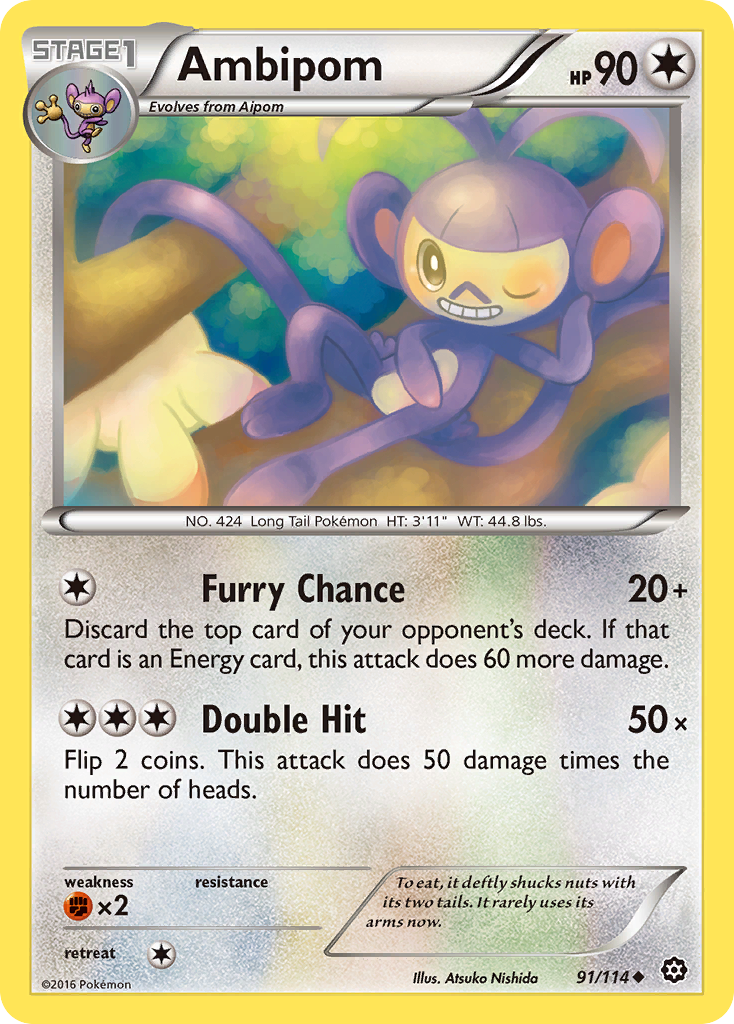 Ambipom (91/114) [XY: Steam Siege] | Devastation Store