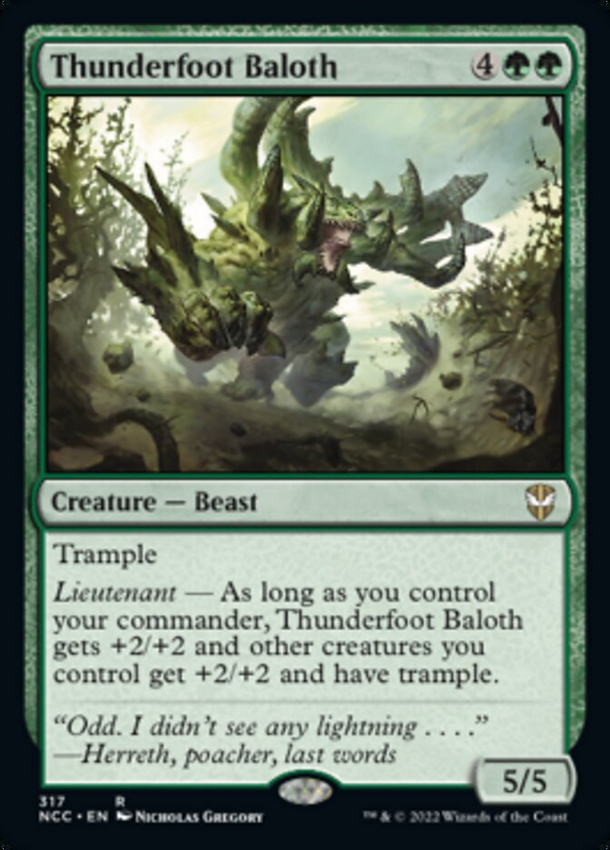 Thunderfoot Baloth [Streets of New Capenna Commander] | Devastation Store