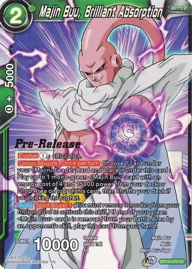 Majin Buu, Brilliant Absorption (BT14-079) [Cross Spirits Prerelease Promos] | Devastation Store