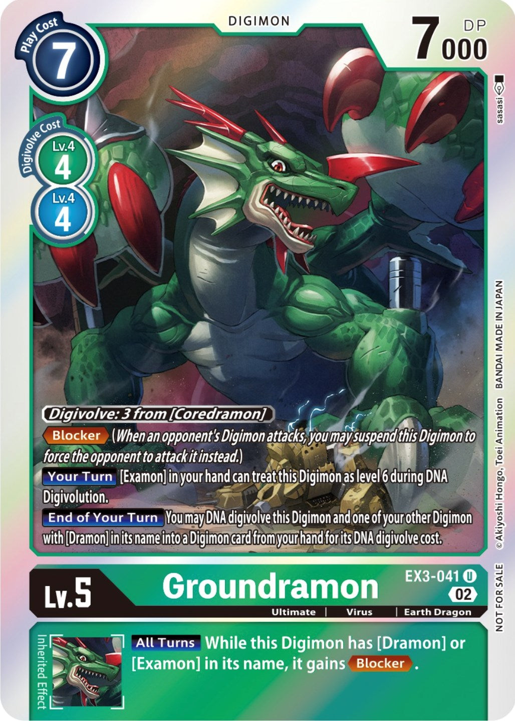 Groundramon [EX3-041] (Alternate Art) [Draconic Roar] | Devastation Store