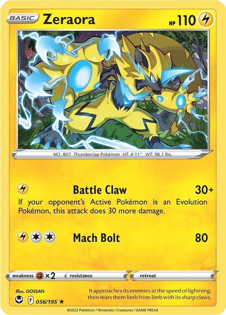 Zeraora (056/195) [Sword & Shield: Silver Tempest] | Devastation Store
