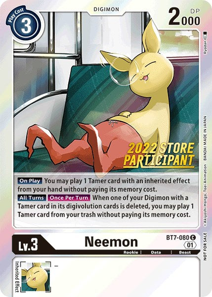 Neemon [BT7-080] (2022 Store Participant) [Next Adventure Promos] | Devastation Store