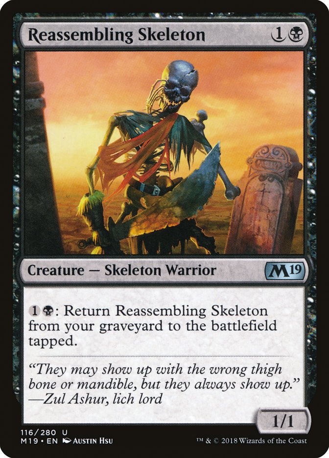 Reassembling Skeleton [Core Set 2019] | Devastation Store