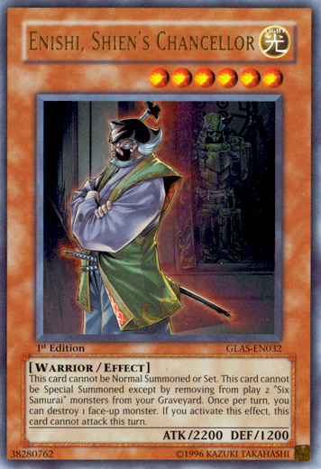 Enishi, Shien's Chancellor [GLAS-EN032] Ultra Rare | Devastation Store