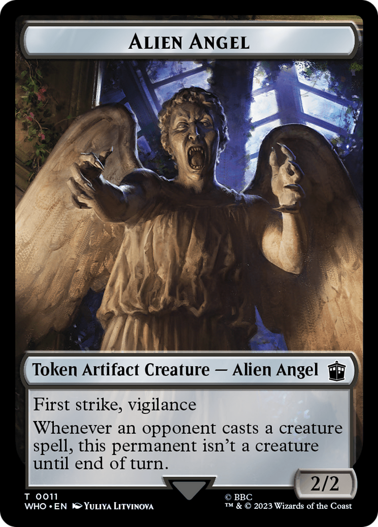 Alien Angel // Clue (0023) Double-Sided Token [Doctor Who Tokens] | Devastation Store