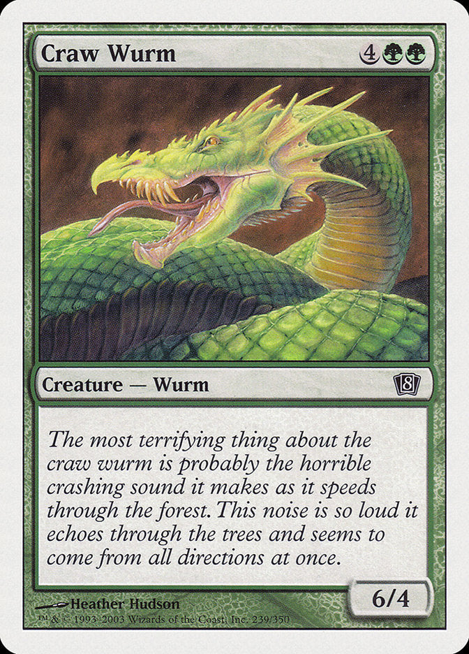 Craw Wurm [Eighth Edition] | Devastation Store