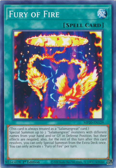 Fury of Fire [MP20-EN129] Common | Devastation Store