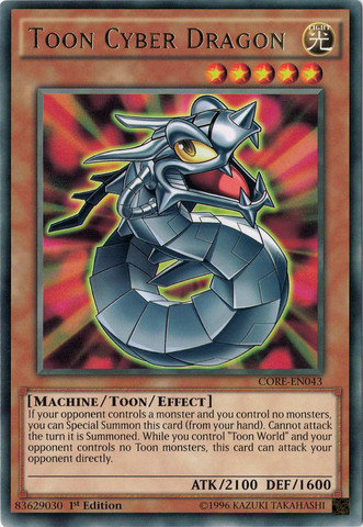 Toon Cyber Dragon [CORE-EN043] Rare | Devastation Store